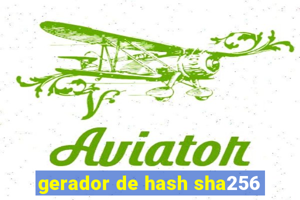 gerador de hash sha256